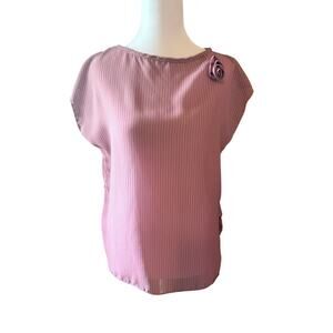 La Bonne Vintage Blouse with Flower Size Medium